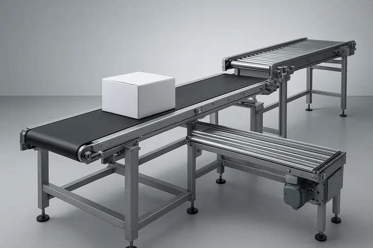 bandas transportadoras packaging — detalle técnico