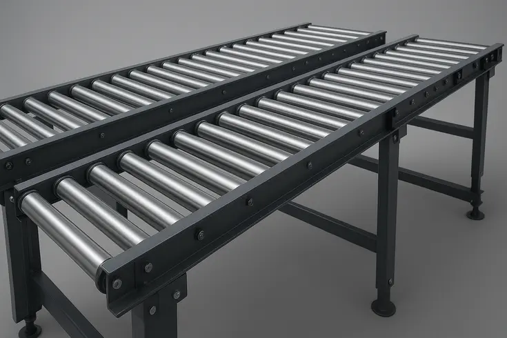 transportadores de rodillos industriales — detalle técnico